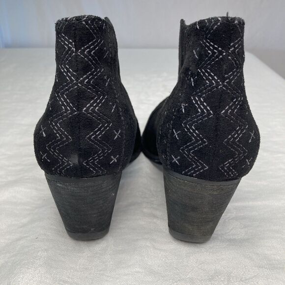 Matisse Booties Sz 9.5 M Women Amuse Society Ankle Black Geometric Whimsigoth - Picture 3 of 10